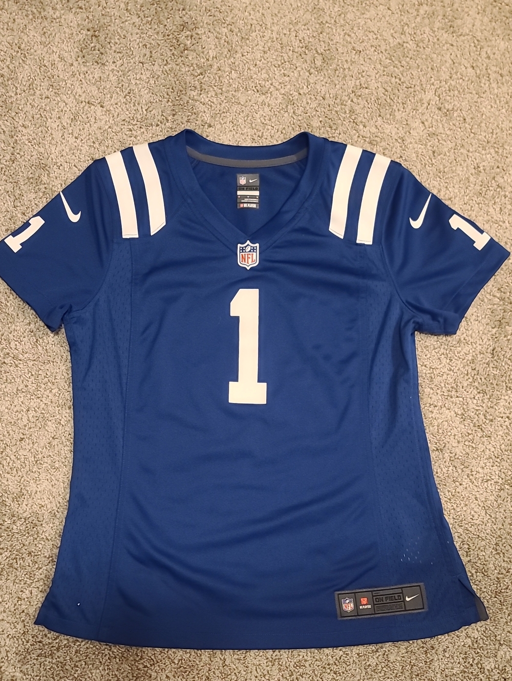 Women's M, Nike Colts #1 Pat McAfee NFL Team Jersey